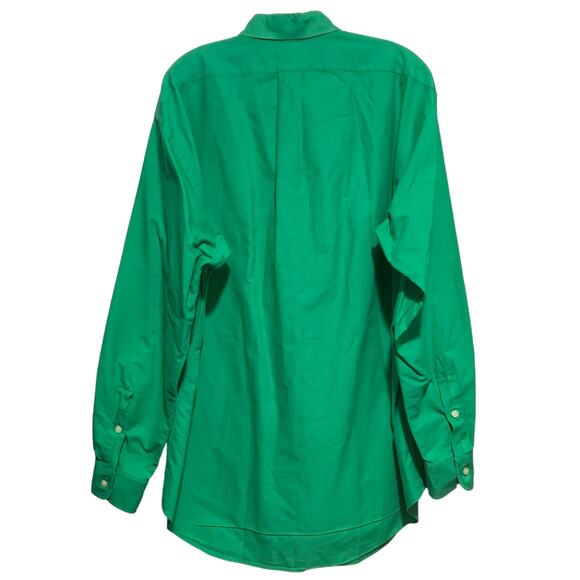 RALPH LAUREN GOLF Shirt M Tilden Button Down Solid Green 100% Cotton - Picture 12 of 16
